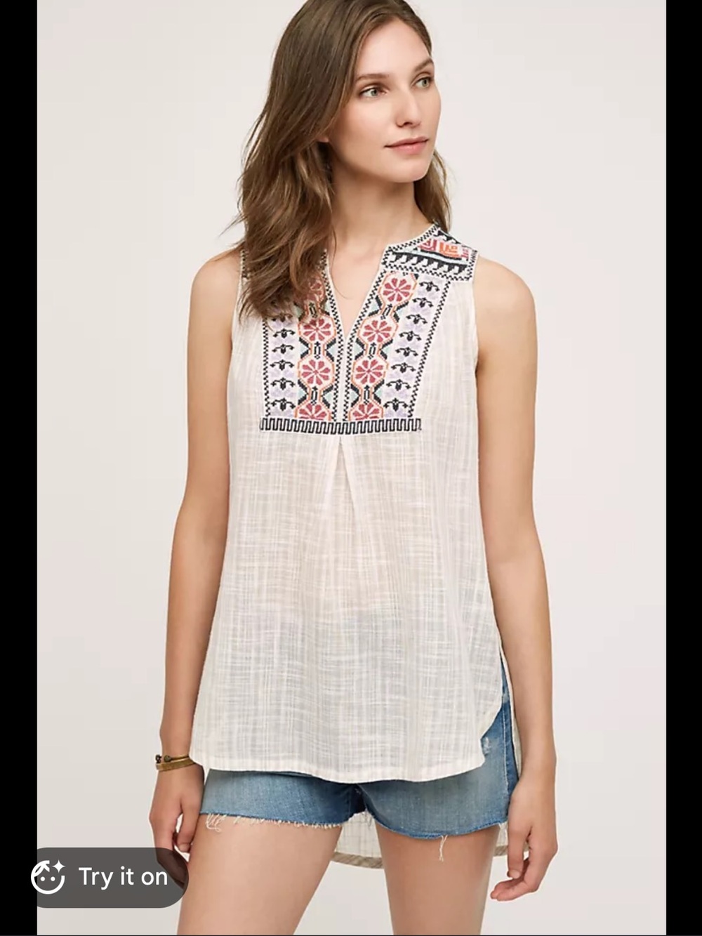 Anthropologie Petra Gauze Tunic